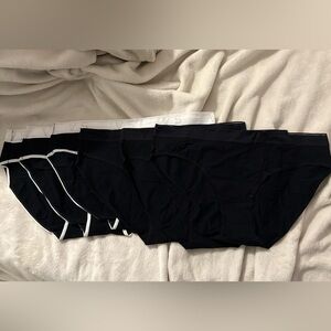 Women's Black and White Panty Set